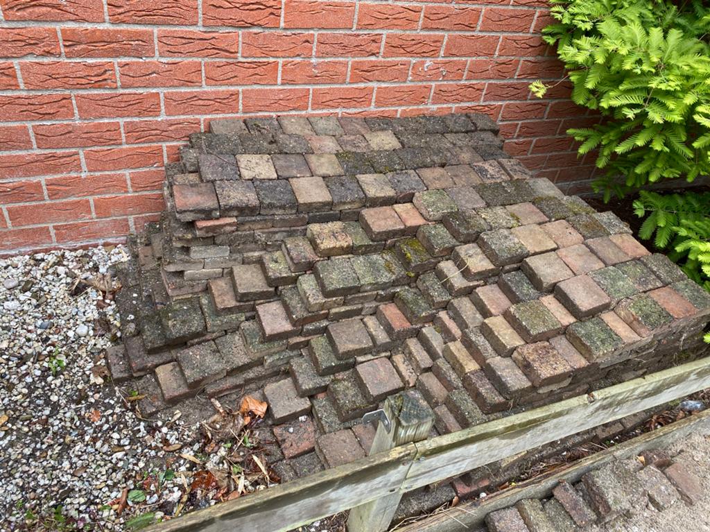 Gratis betonklinkers, Tuin en Terras, Tegels en Klinkers, Ophalen of Verzenden, Gebruikt, Beton, Klinkers