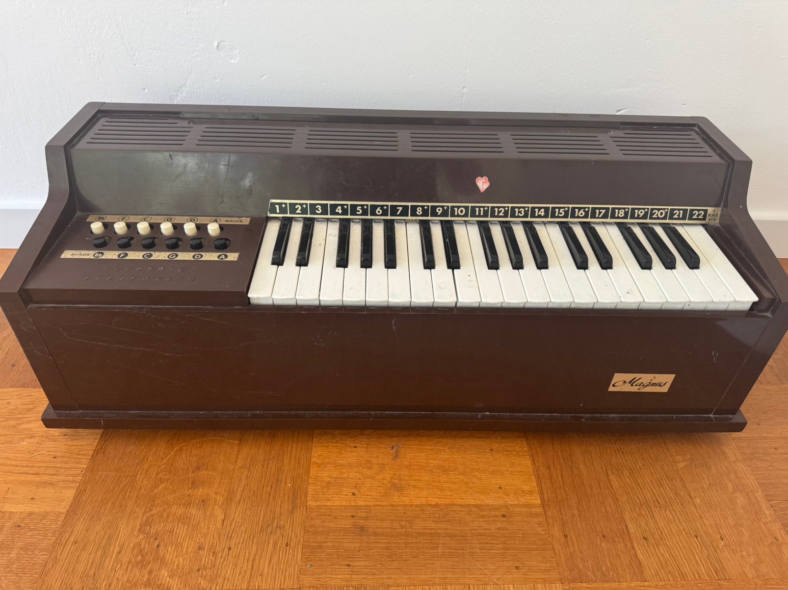 Oud elektrisch orgeltje - werkt nog magnus, Ophalen, Gebruikt, 2 klavieren, Orgel