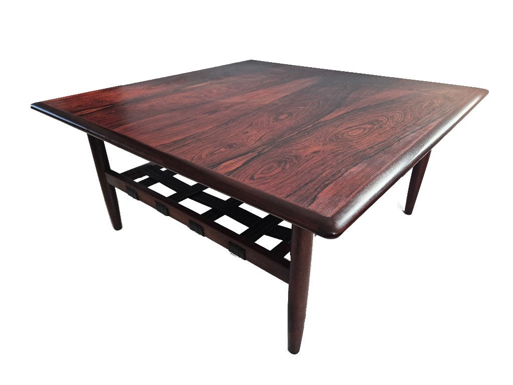 Schitterende vintage Deens design rosewood salontafel, Huis en Inrichting, Ophalen, Gebruikt, Hout