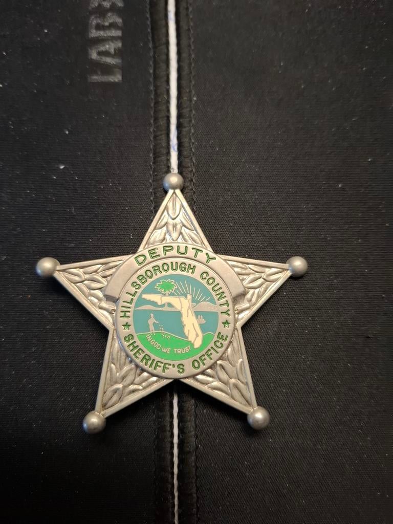 Amerikaanse Politie Badge - Hillsborough County Sheriff, Ophalen of Verzenden