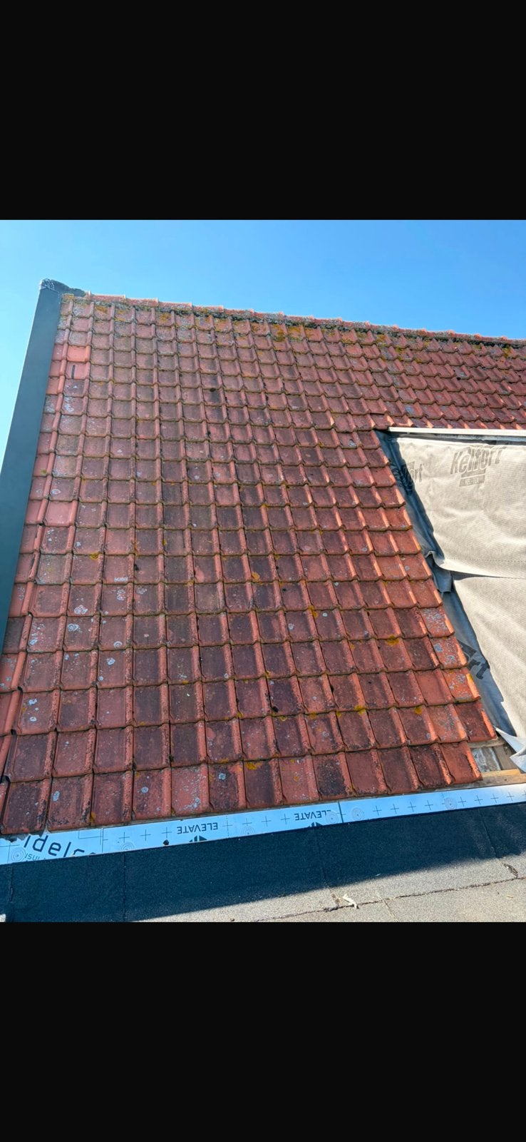 Tuile Du Nord dakpannen en nok vorsten!, Ophalen, Gebruikt, Steen of Klei, 15 m² of meer