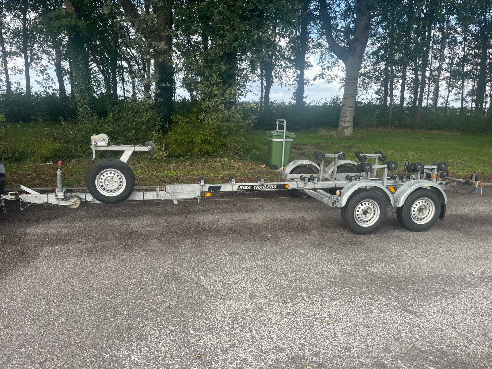 Robuuste Riba kanteltrailer 2500 kilo, Watersport en Boten, Ophalen, 1500 tot 3000 kg, 6 tot 9 meter, Overige typen