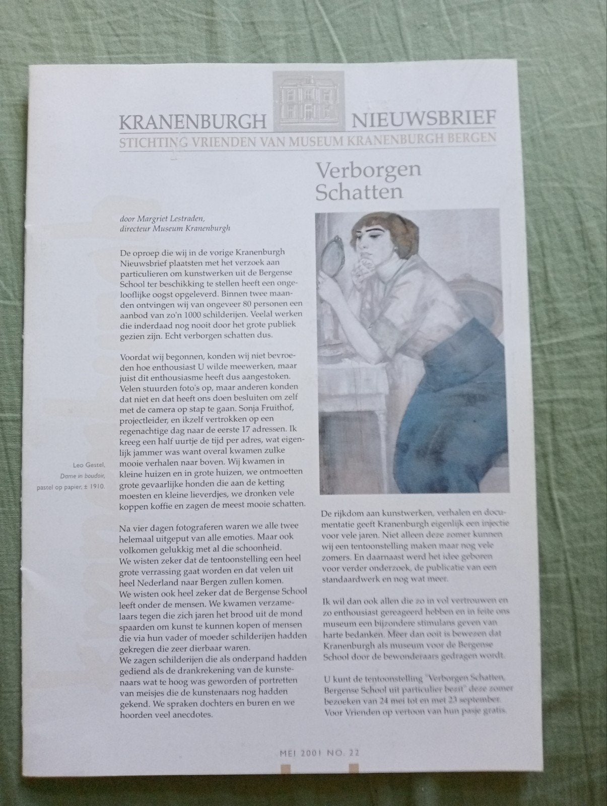 Kunstenaars van de Bergense School - Nieuwsbrief 2001, Ophalen of Verzenden