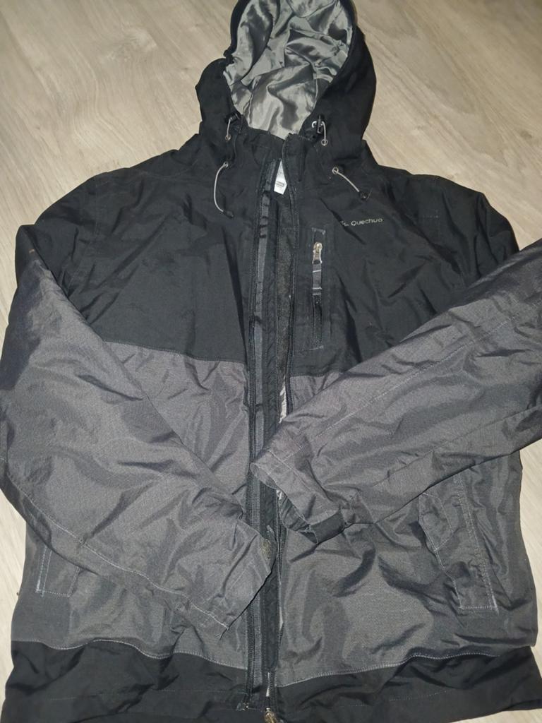 Mooie heren jas maat L - Decathlon Quechua, Quechua, Maat 52/54 (L), Zwart, Ophalen of Verzenden