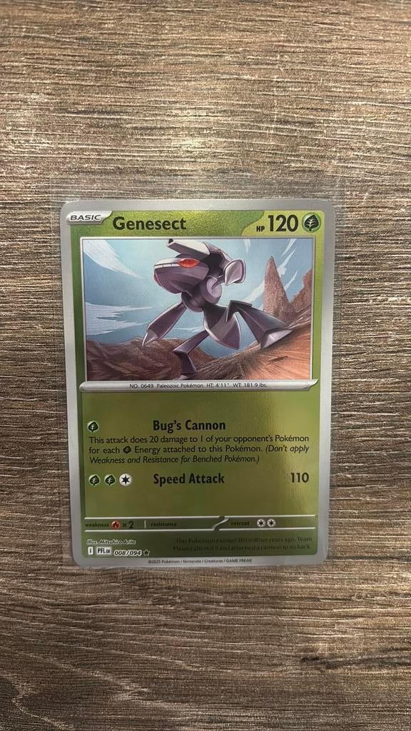 PFL Genesect 008/094 Reverse holo, Ophalen of Verzenden, Zo goed als nieuw