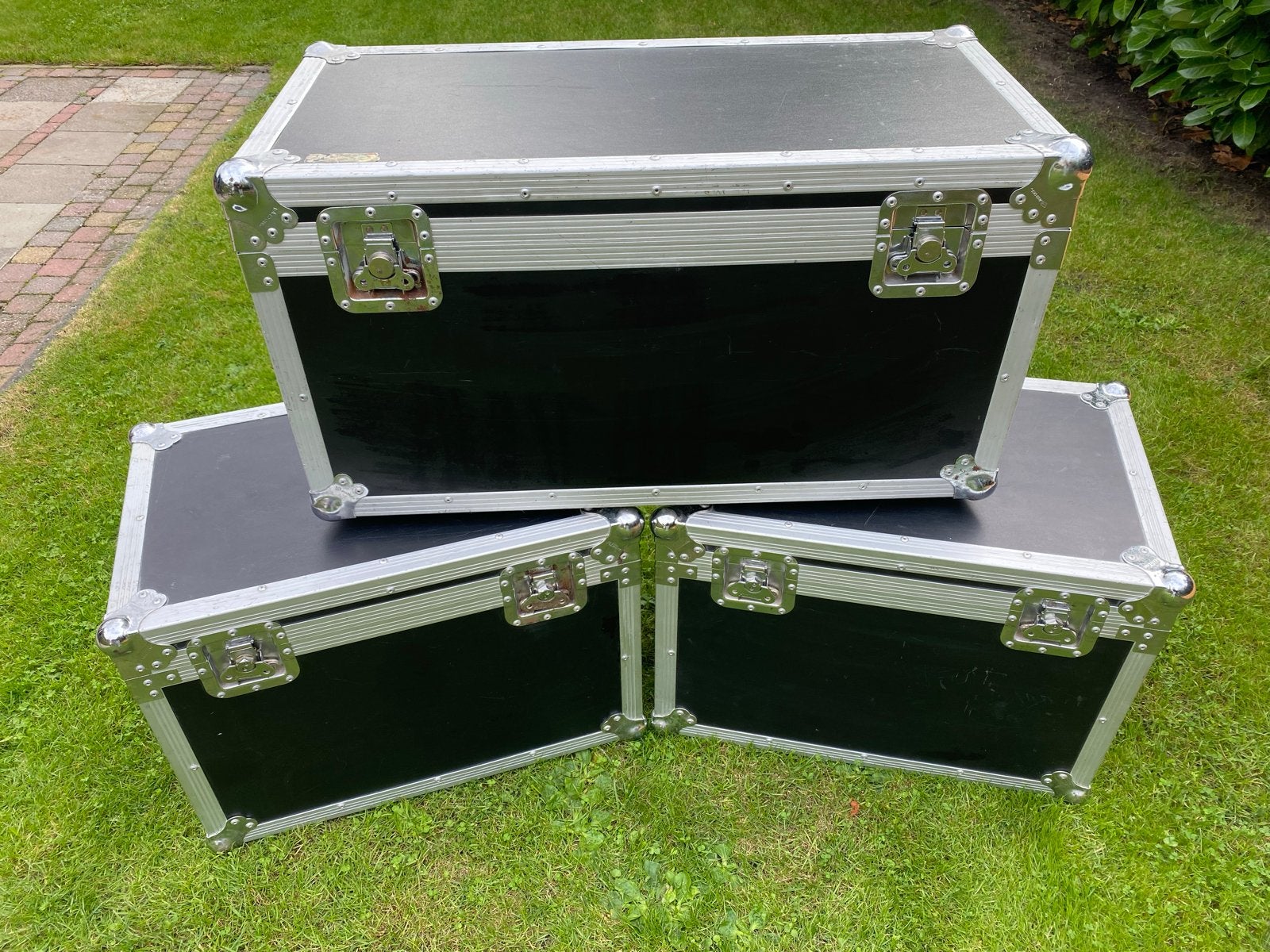 Set van 3 Flightcases - Robuuste Bescherming voor Apparatuur