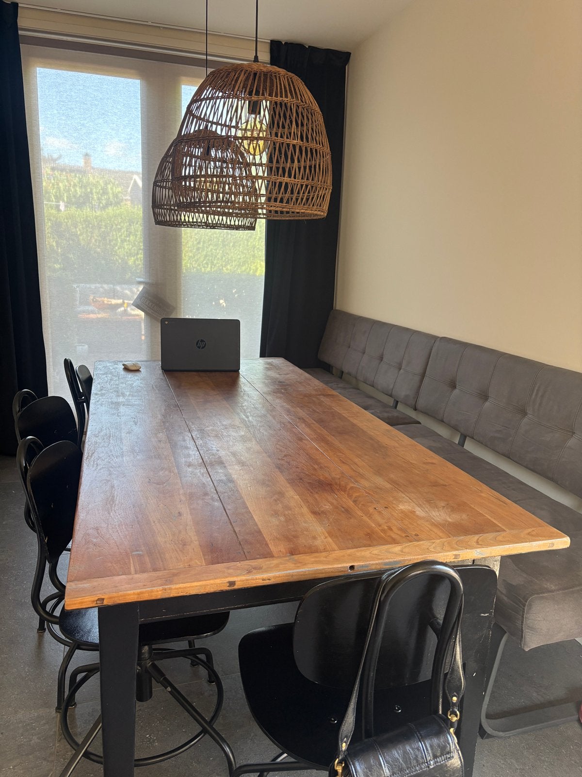 Eettafel 2 meter  gratis af te halen, Huis en Inrichting, Tafels | Eettafels, Ophalen, 200 cm of meer, 50 tot 100 cm, Zo goed als nieuw