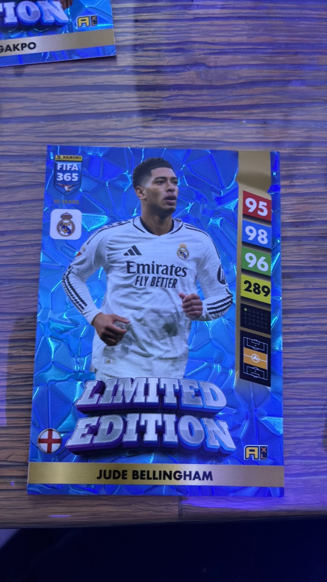 Jude Bellingham Adrenalyn xl fifa 365 2025, Ophalen of Verzenden, Zo goed als nieuw, Plaatje