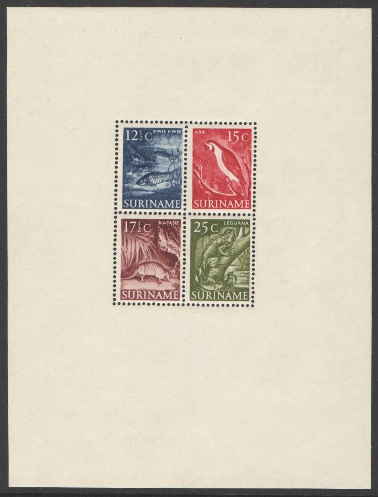 Suriname NVPH nr 308 postfris Diverse Voorstellingen 1955, Ophalen of Verzenden, Postfris