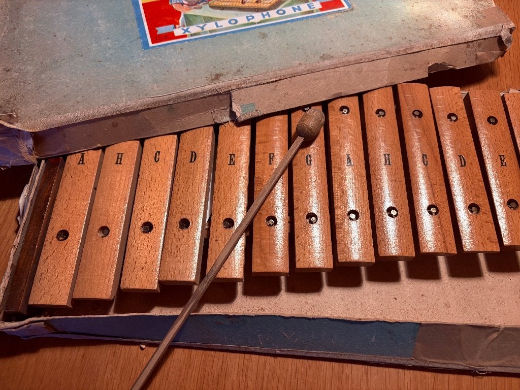 Xylofoon VINTAGE zeldzaam ca. 1940 in Originele Doos, Ophalen of Verzenden