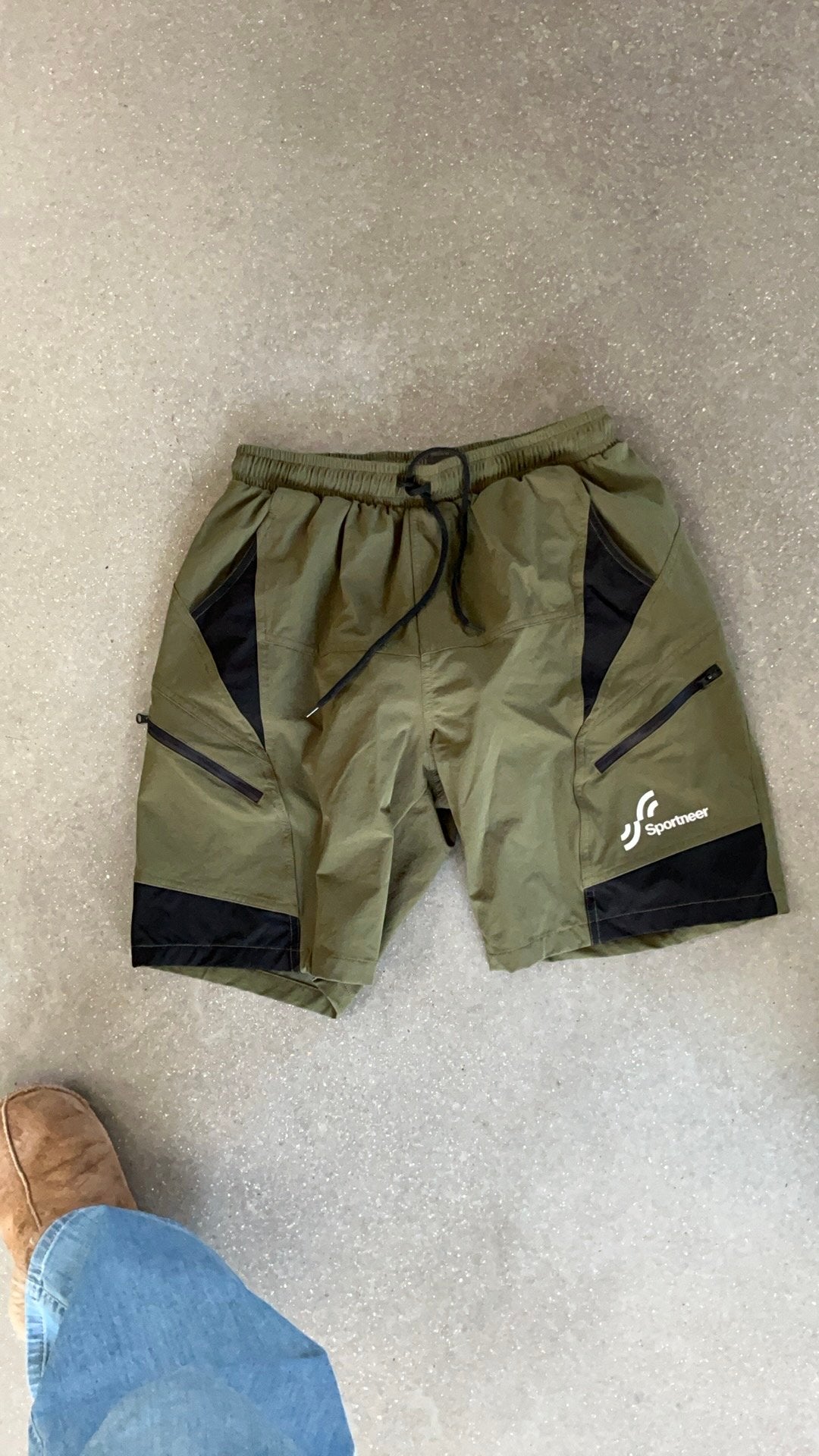 Fietsbroek met vaste binnenbroek met kunstzeem mt L, Heren, Nieuw, Ophalen of Verzenden, L