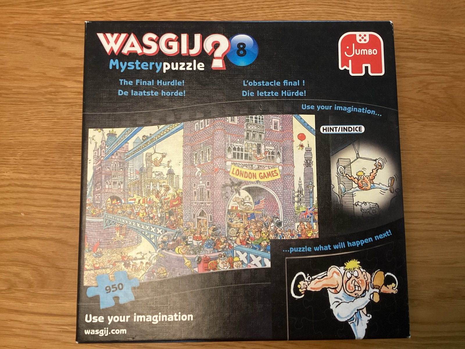 Wasgij Mystery Puzzel 8: The Final Hurdle! (950 stukjes), Ophalen, 500 t/m 1500 stukjes, Gebruikt, Legpuzzel