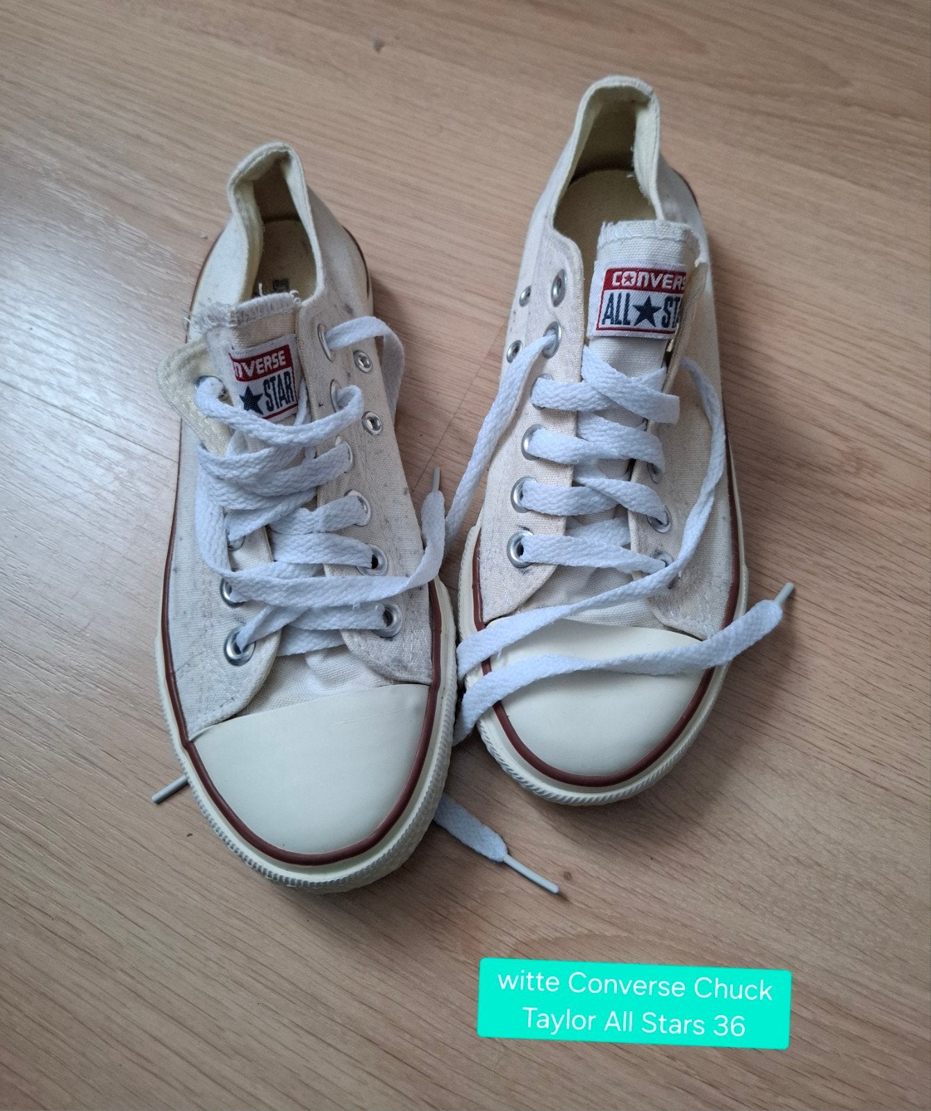 witte Converse Chuck Taylor All Stars 36, Wit, Ophalen of Verzenden, Converse All Stars, Sneakers of Gympen