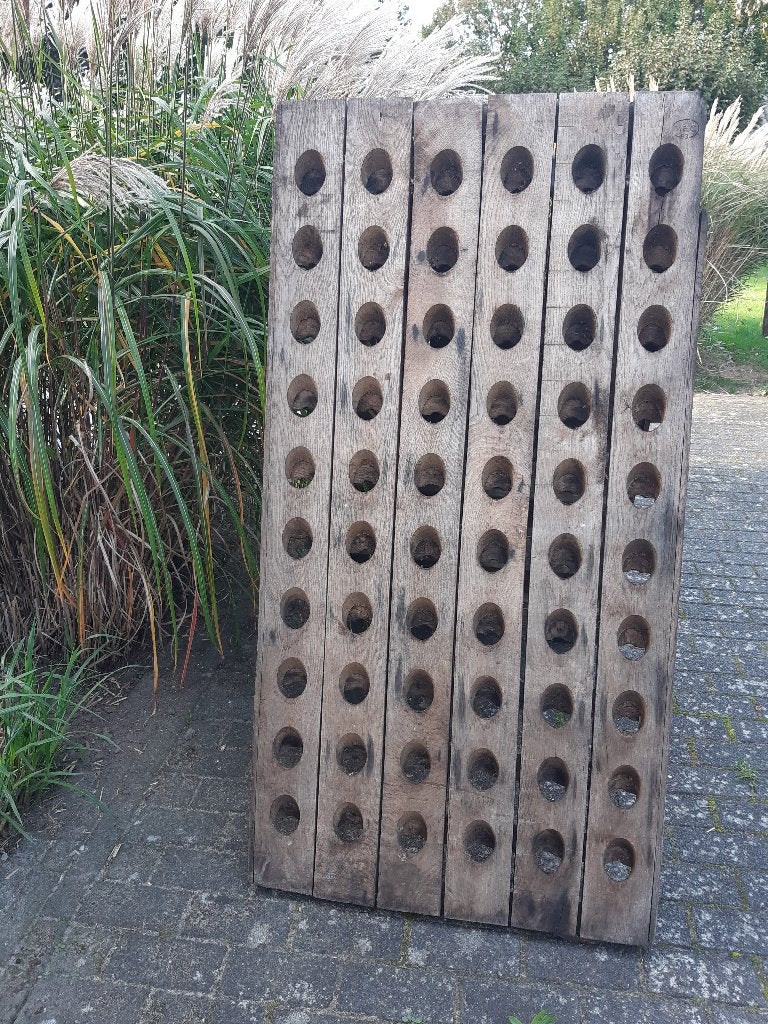 champagne pupitre Moet et Chandon - 2x 60 flessen, Ophalen, Gebruikt, Hout, 25 flessen of meer