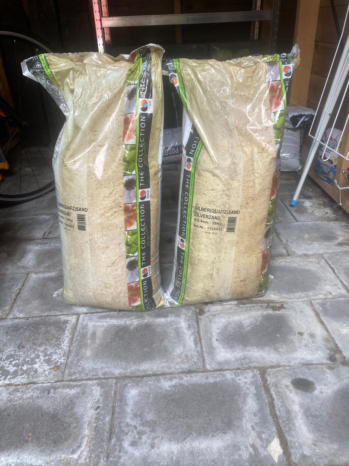 Zilverzand +/- 60 kg, Ophalen, Zo goed als nieuw, Voegzand