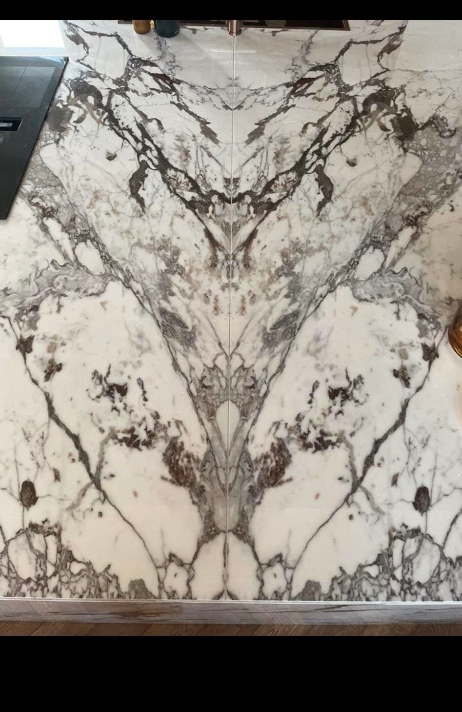 Nieuw Silestone keukenblad met spiegelbeeldpatroon, Wit, Overige typen, Nieuw, Ophalen of Verzenden