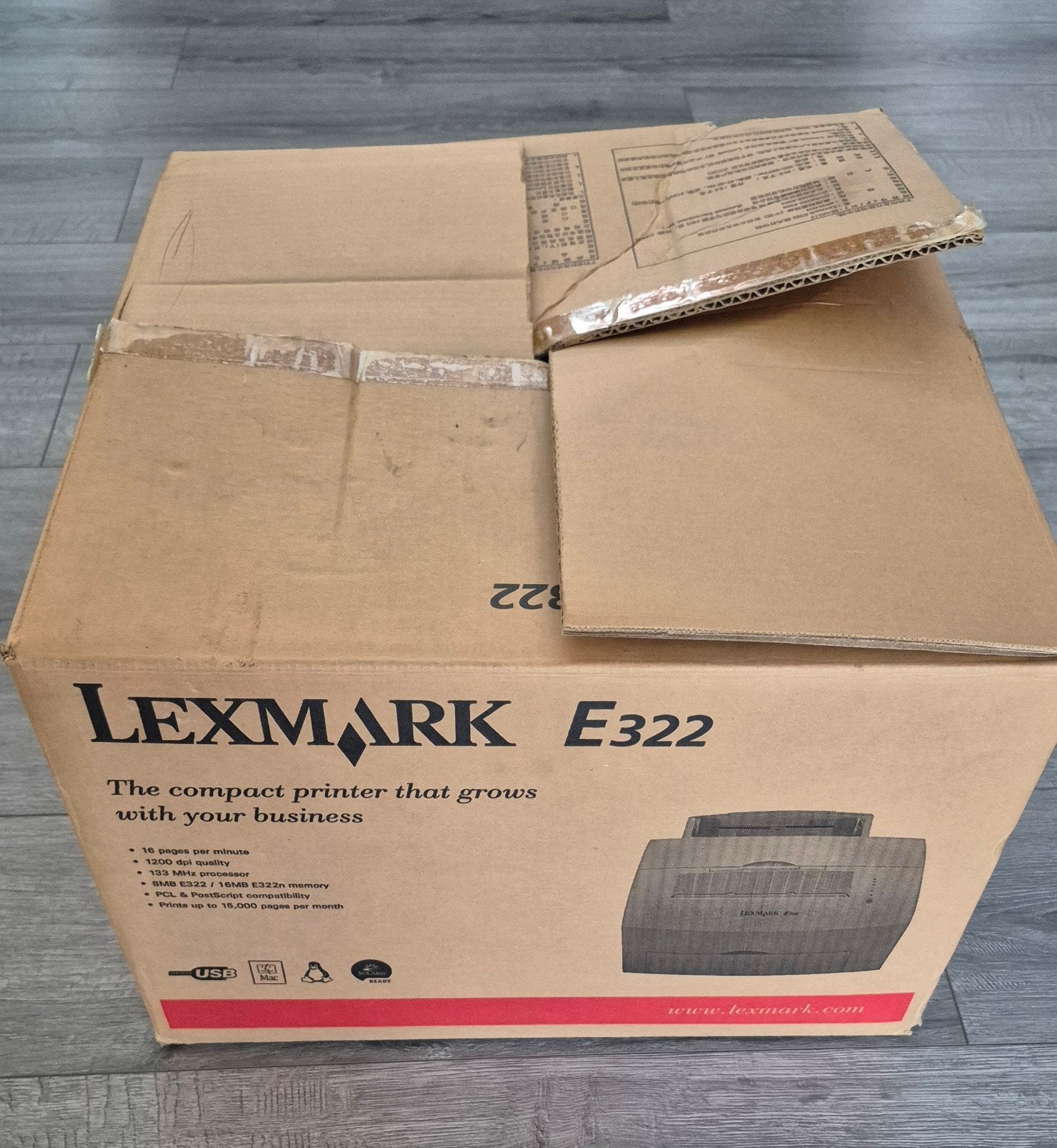 Lexmark E322 Laserprinter - Nieuw in doos, Computers en Software, Printers, Nieuw, Printer, Laserprinter, Zwart-en-wit printen