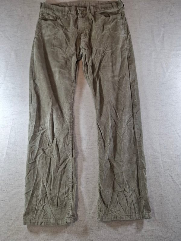Levi's corduroy broek – kaki, maat 34/30, Verzenden, Beige, Overige maten, Zo goed als nieuw