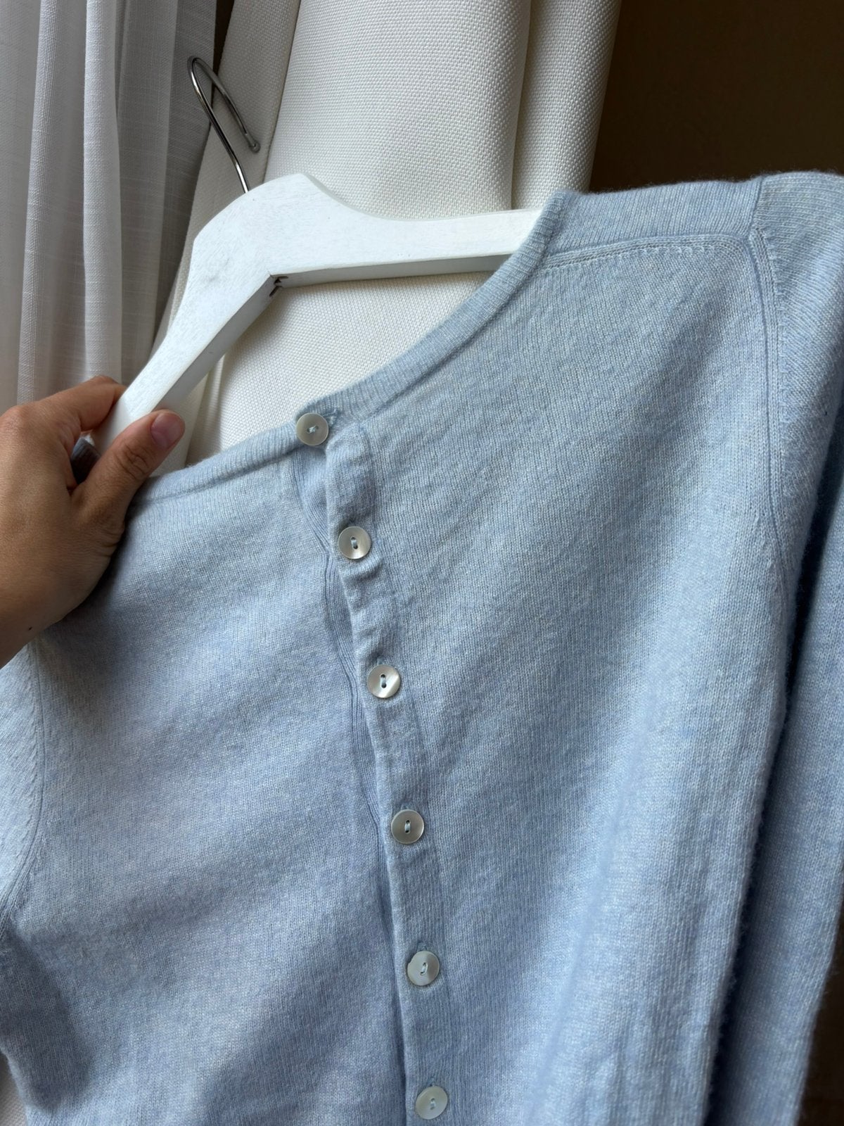 Le grand sud cashmere truitje lichtblauw S, Ophalen of Verzenden, Zo goed als nieuw, Maat 36 (S), Blauw