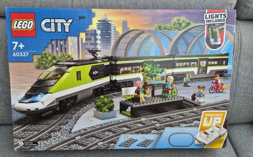 LEGO City 60337 Express Passagierstrein met doos en boekjes, Compleet, City, Lego, Ophalen of Verzenden