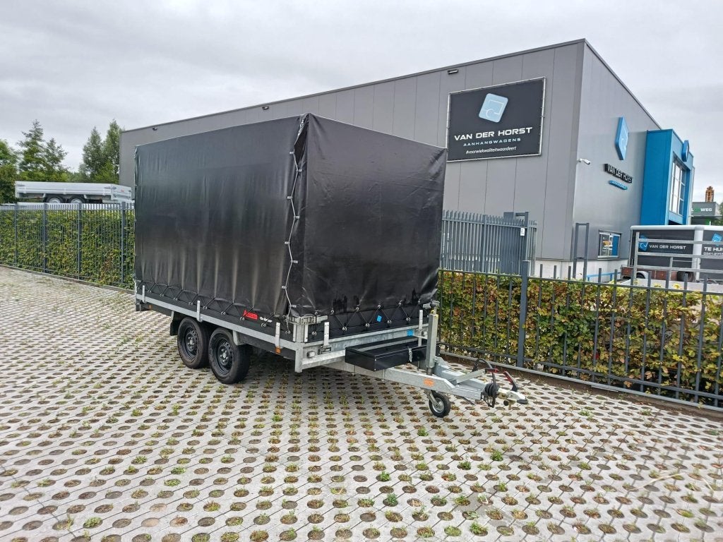 Anssems PSX plateauwagen met huif 325x178x180 cm - 2024, Gebruikt