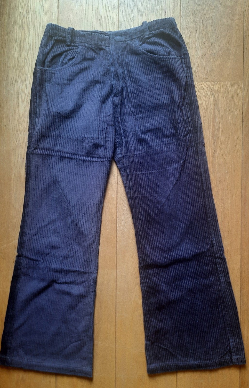 Nette paarse Hippie Ribbroek met wijde pijpen Maat L, Maat 38/40 (M), Paars, Ophalen of Verzenden, Zo goed als nieuw