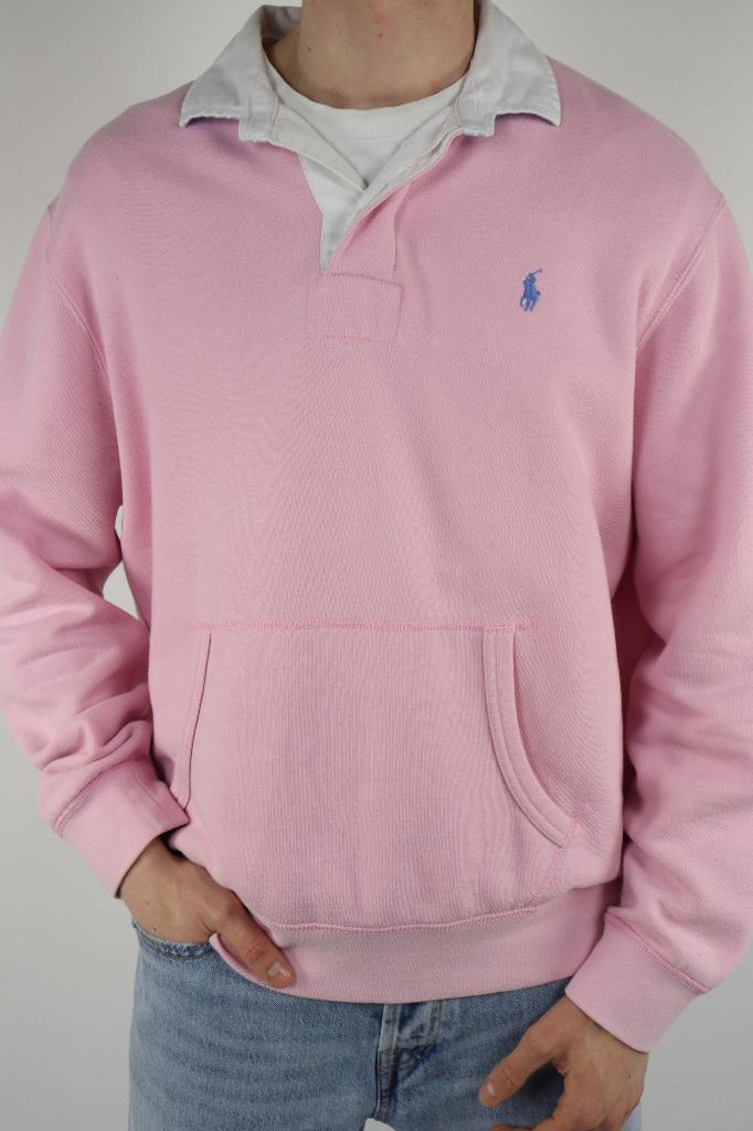 Ralph Lauren rugby polo sweater trui knit - L - Roze, Maat 52/54 (L), -, -, Ralph Lauren