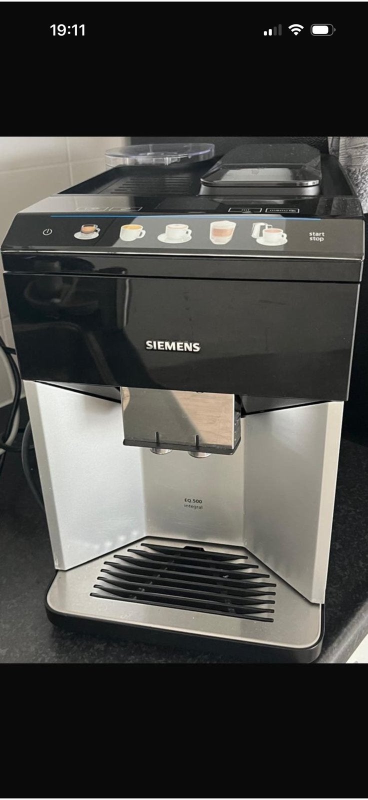 Siemens koffieapparaat, Witgoed en Apparatuur, Koffiezetapparaten, Ophalen of Verzenden, Zo goed als nieuw, Koffiemachine
