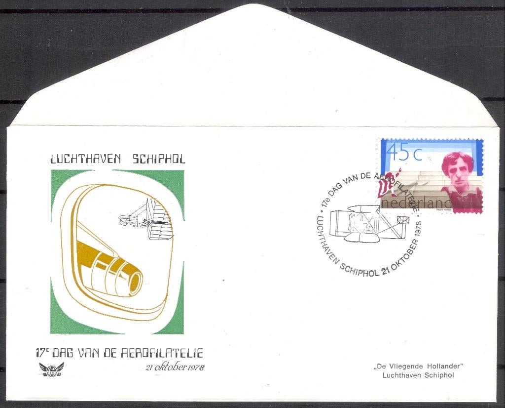 17e dag van de aerofilatelie 1978, Verzenden, Envelop