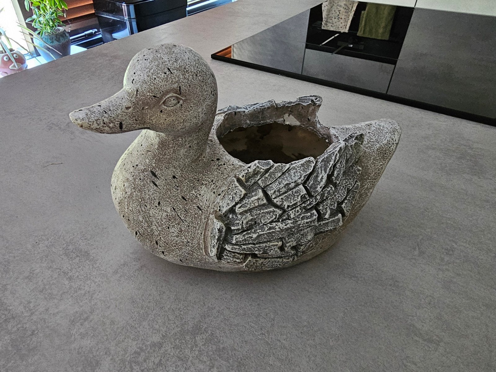 Leuke eenden bloempot - 20 cm lang, 15 cm hoog, Ophalen, Minder dan 30 cm, Rond, Balkon