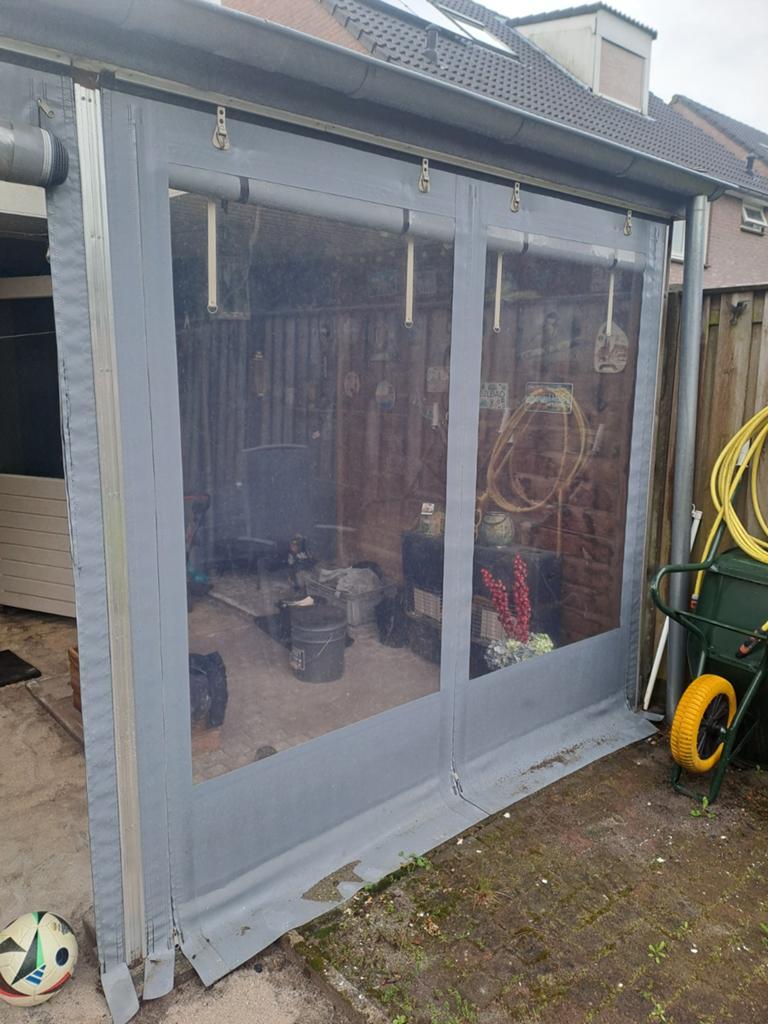 2.22 x 2.46m1 verandazeil, Ophalen of Verzenden, 3 ramen of meer