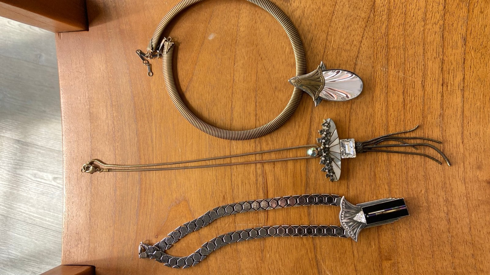 Vintage Ermani Bulatti Kettingen Set - Jaren '70 Design, Sieraden, Tassen en Uiterlijk, Met kristal, Overige materialen, Gebruikt