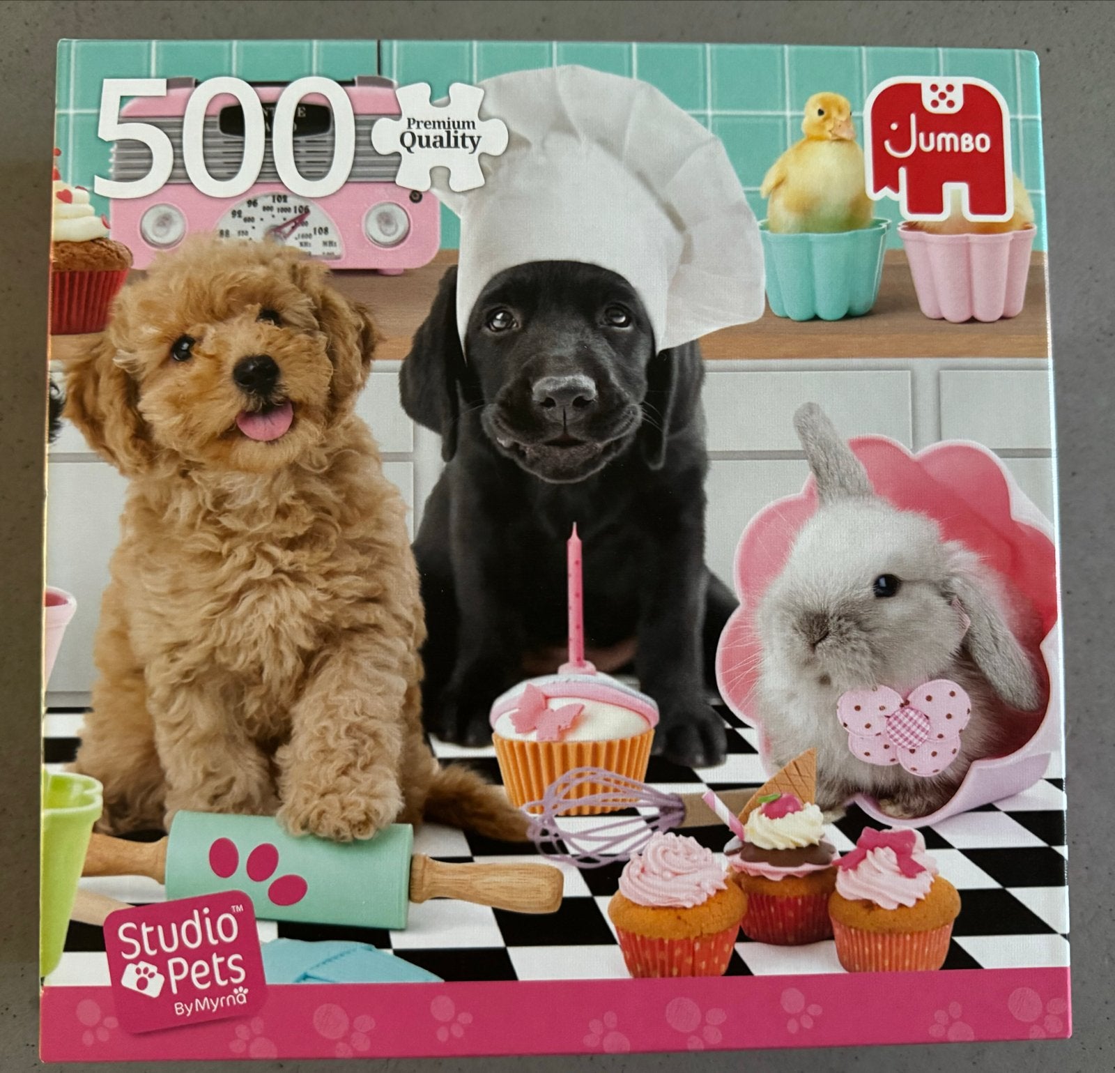 Jumbo Studio Pets By Myrn Puzzel 500 stukjes, Ophalen of Verzenden, Minder dan 500 stukjes, Zo goed als nieuw, Legpuzzel