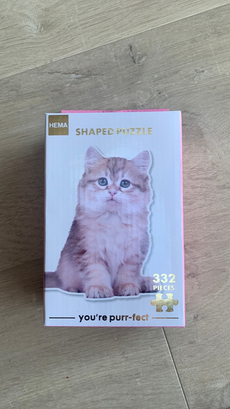 NIEUW shaped puzzel kat, Hobby en Vrije tijd, Denksport en Puzzels, Ophalen of Verzenden, Minder dan 500 stukjes, Nieuw, Legpuzzel