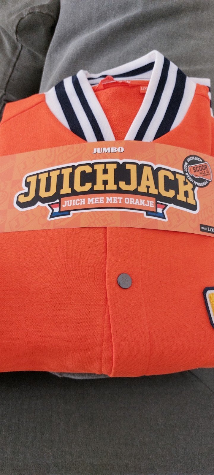 Jumbo Juichjack Oranje Supporter Jas Maat L/XL Nieuw, Ophalen of Verzenden