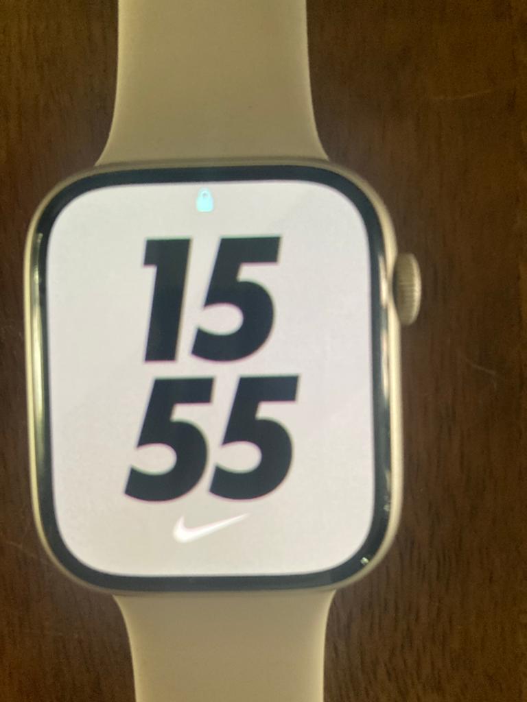 Apple Watch Nike Series 9 … 45mm - Zo goed  als nieuw, Afstand, Wit, IOS, Ophalen of Verzenden