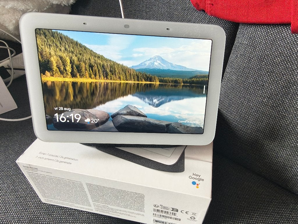 Originele Google Nest Hub 2 charcoal in nieuwstaat, Ophalen of Verzenden, Zo goed als nieuw