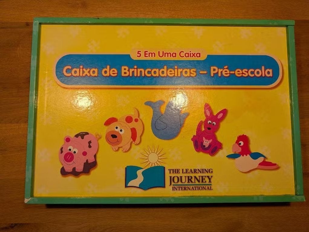 Caixa de brincadeiras pre-escola Portuguese, Ophalen of Verzenden, Zo goed als nieuw, Bouwen