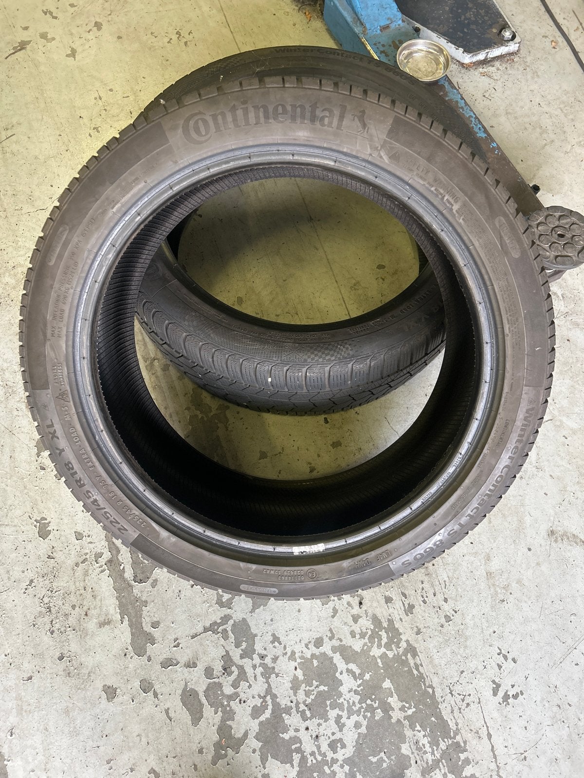 Continental WinterContact TS 860 S 225/45 R18 winterbanden, Ophalen, Gebruikt