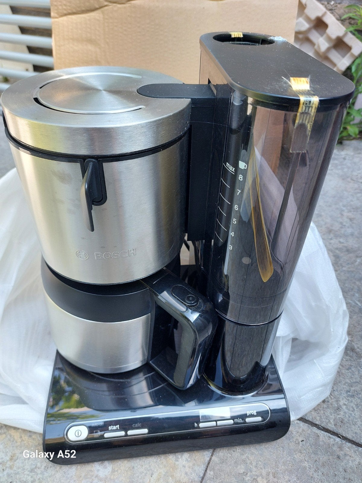 Bosch Styline TKA8633 Koffiezetapparaat Zwart/RVS, Afneembaar waterreservoir, Gebruikt, 10 kopjes of meer, Koffiemachine