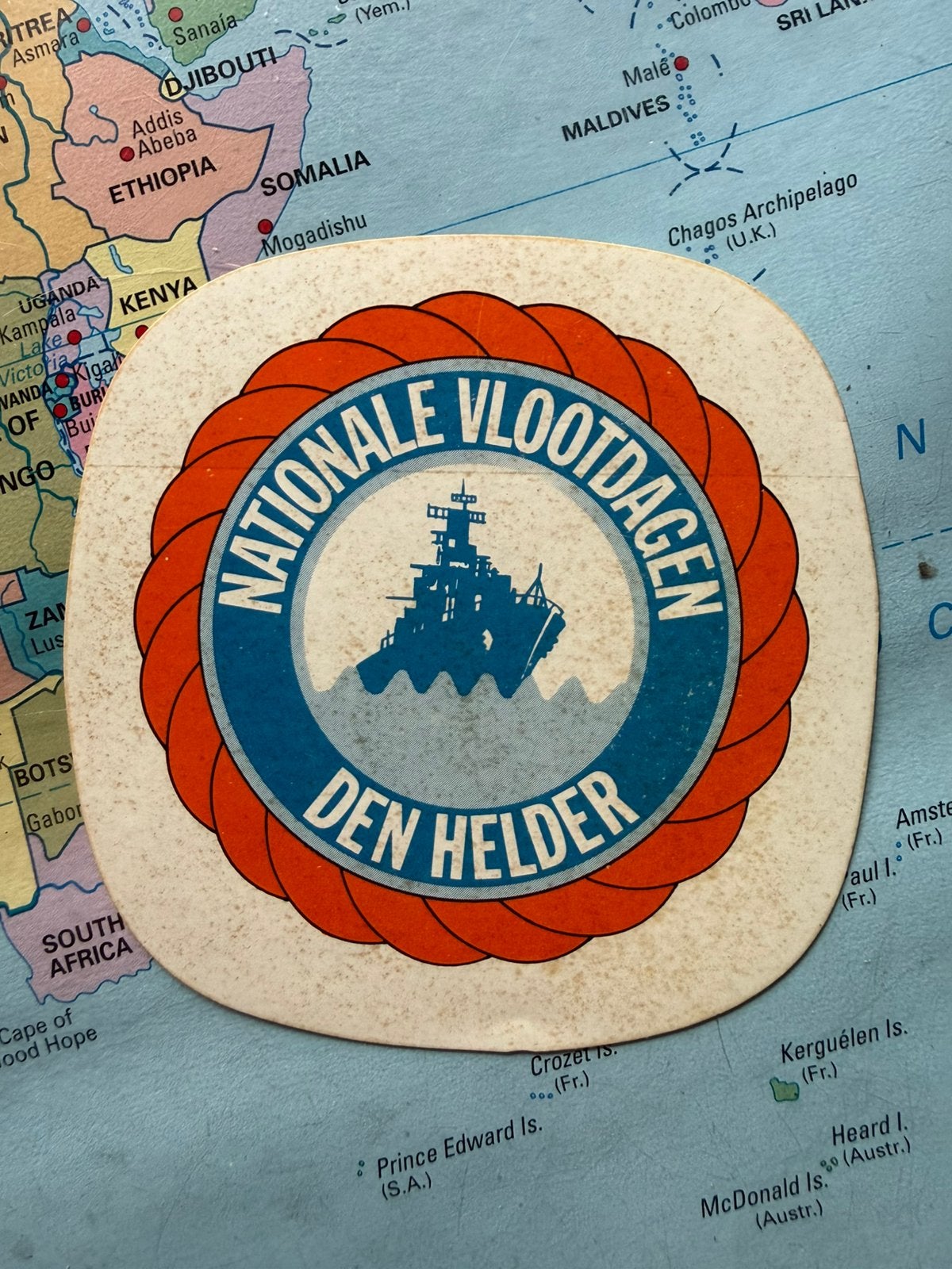 Nationale Vlootdagen sticker KM CZSK vintage, Ophalen of Verzenden, Marine, Nederland, Embleem of Badge
