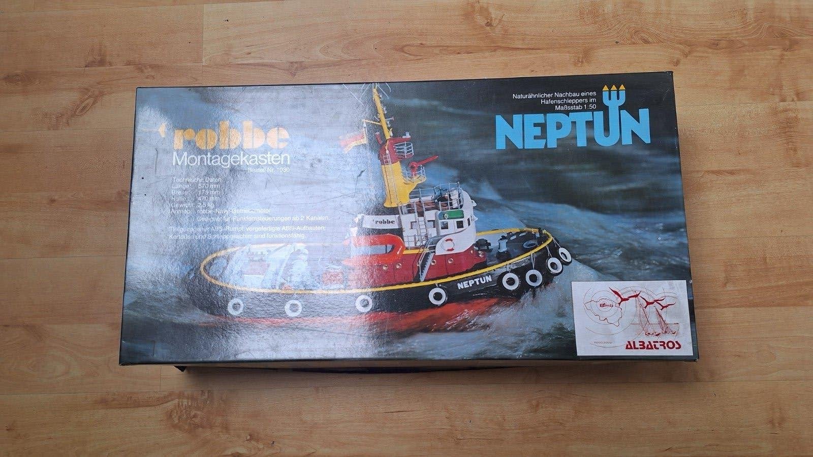 Robbe Neptun Albatros Montageset - Modelbouw Boot, Ophalen of Verzenden, Zo goed als nieuw, 1:50 tot 1:200, Overige merken
