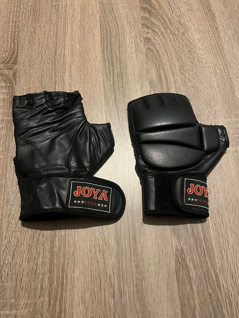 Joya Budo Zwarte Vechthandschoenen Maat M, Gebruikt, Overige, Vechtsportbescherming, Maat M