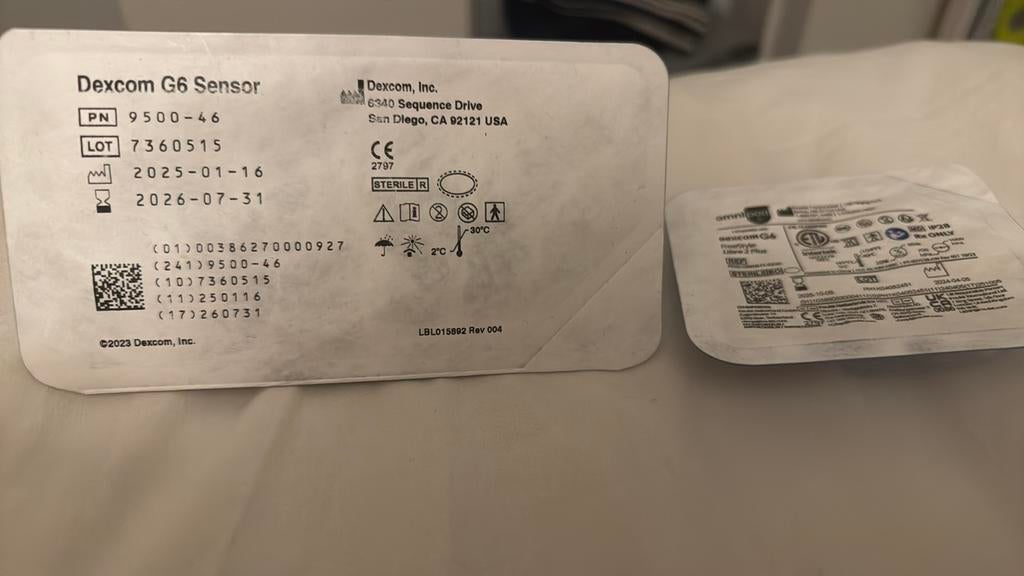 Dexcom G6 sensor (pod is verkocht), Ophalen of Verzenden, Nieuw