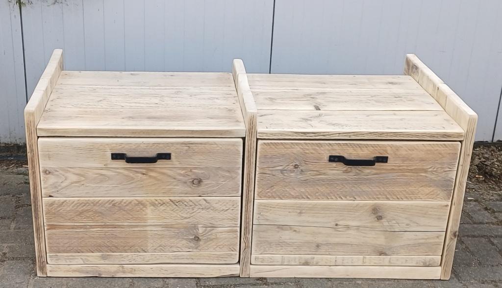 Wasmachine ombouw onderbouw verhoger Lades massief hout, Ophalen, Nieuw