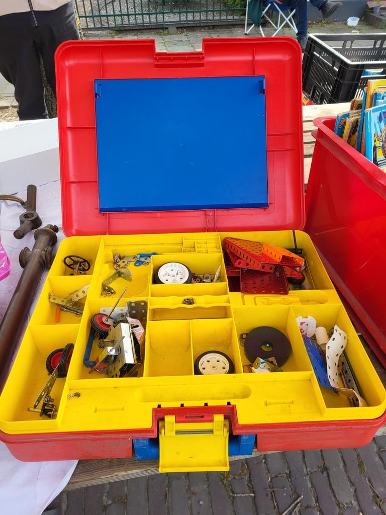 Vintage Meccano Bouwdoos met Handleidingen, Ophalen of Verzenden