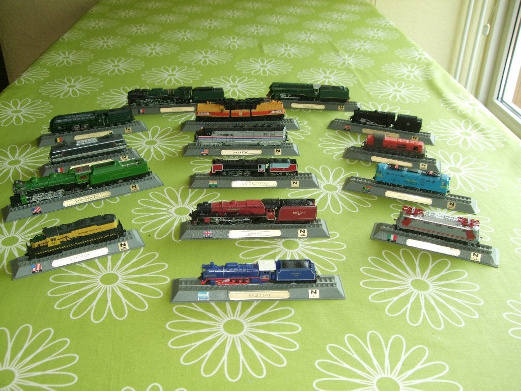 15 Atlas treinmodellen (zonder doosjes), Ophalen of Verzenden, Zo goed als nieuw, Trein, Schaalmodel