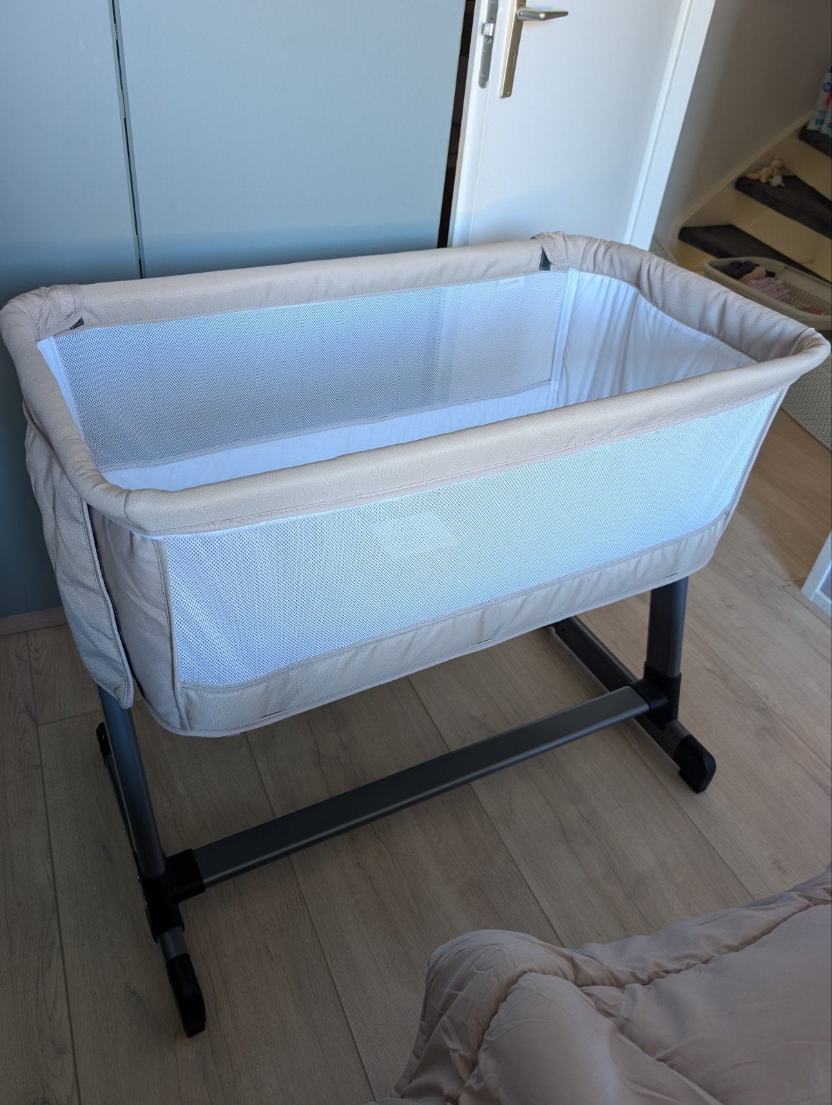 We-Too Co-Sleeper - Zijbedje voor baby's beige, Ophalen