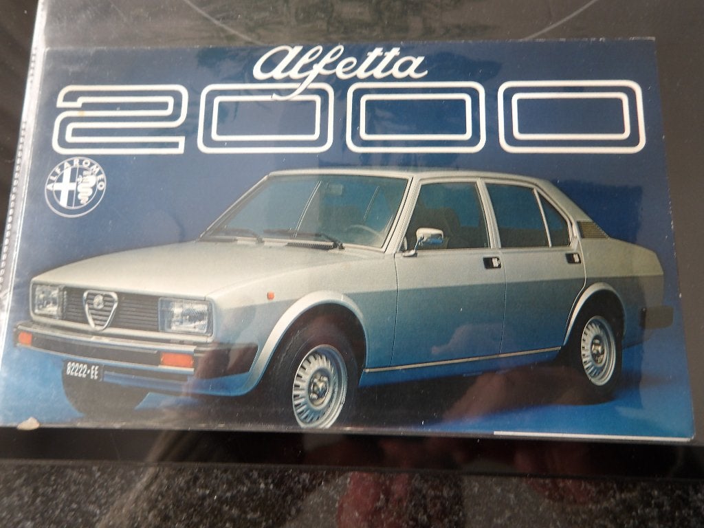 Alfa Romeo Alfetta 2000 Brochure, Onbekend, Alfa Romeo, Ophalen of Verzenden, Zo goed als nieuw