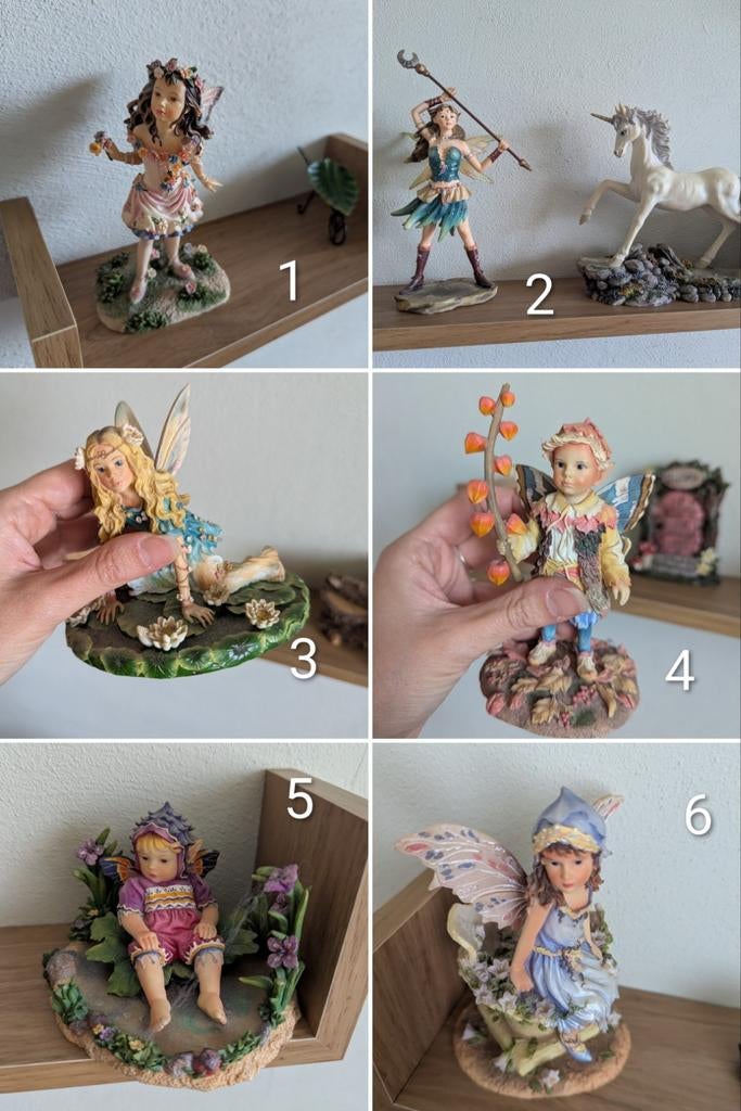 Grote collectie elfjes en eenhoorns (Christine Haworth), Verzamelen, Beelden en Beeldjes, Ophalen, Zo goed als nieuw, Fantasy